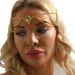 Fashionable Bridal Headdress Gold Chain Personalized Ethnic Style Green Pendant Tassel Headdress Head Chain_ipsvogv.com