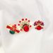 Chinese Beijing Opera Face Mask Female Ethnic Style Red Crystal Pearl Index Finger Ring, Korean Internet Celebrity_ipsvogv.com