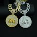 Hot Selling Cancer Disc Pendant Symbolizes A Strong Aquarius Hip-hop Cuban Chain Necklace_ipsvogv.com