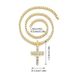 Hip Hop Cross Pendant Alloy Rhinestone Trendy Men's Necklace Personality Simple Jewelry_ipsvogv.com