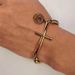 Stainless Steel Round Bead For Men And Women Cross Pendant Bracelet_ipsvogv.com