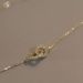 S Sterling Silver Necklace With Interlocking Double Rings And Elegant Gold-plated Light Luxury High-end New Ins Women's_ipsvogv.com
