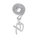 New alloy pendant with English letters XO, creative and niche style, hip-hop necklace_ipsvogv.com