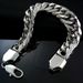 Heavy Men's Bracelet All Polished 316L Stainless Steel 16mm Width 20~28cm Length_ipsvogv.com