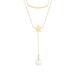 Meichen 2023 New Fashionable Double Layered Niche Design With Collar Chain, Tassel Pearl Pendant Net, Popular 100%_ipsvogv.com