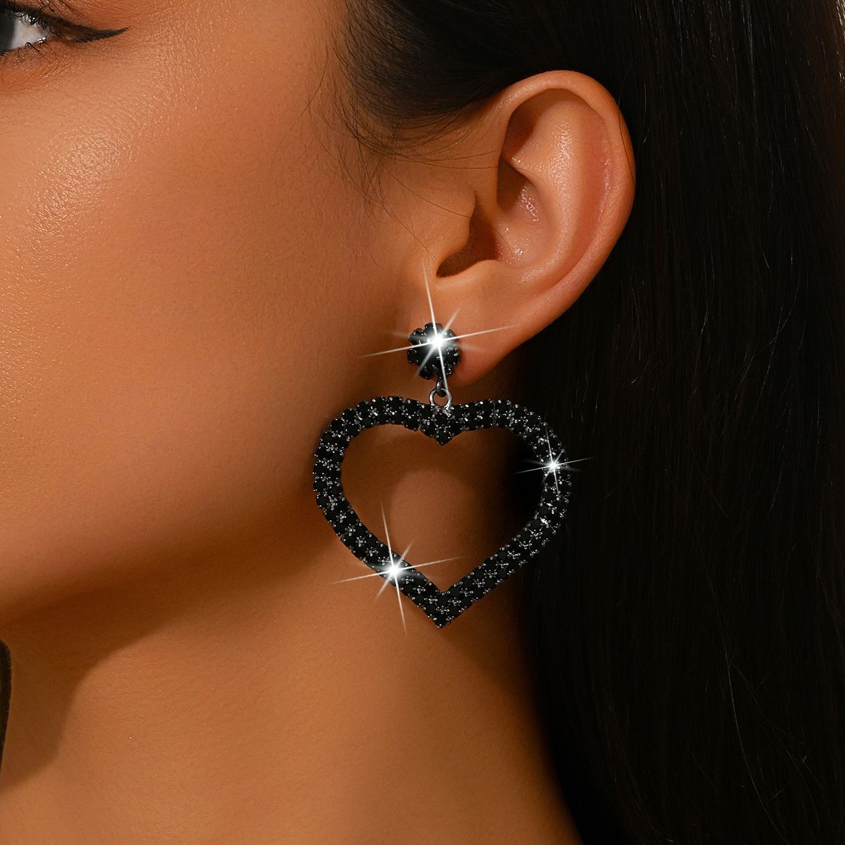 Women’s Jewelry Set Fashion Exaggerated Bridal Wedding Earrings Popular Ladies Diamond Long EarringsSilver Tassel Earrings_ipsvogv.com