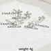 Ins niche geometric flower women's simple zircon inlaid design versatile countryside style earrings_ipsvogv.com