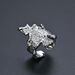 Women’s Jewelry Set Fashion New Style Temperament INS Niche Design Minimalist Dark Irregular Texture Surface Flame Opening Ring Female_ipsvogv.com