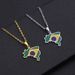 hot selling Brazilian map pendant stainless steel necklace oil drop map geometric ethnic style jewelry_ipsvogv.com