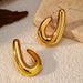 Women’s Jewelry Set Fashion Ins Style Gold Stainless Steel Ladies Earrings Fashionable Niche Exaggerated Non Fading Earrings Jewelry_ipsvogv.com