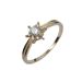 S Silver Six Claw Hollow Set Zirconia Diamond Pure Beauty Snowflake Female Open Gift Tail Ring_ipsvogv.com