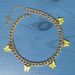 Stainless Steel Color Acrylic Butterfly Necklace Women's All-match Titanium Steel Chain Butterfly Pendant Necklace_ipsvogv.com