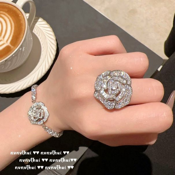 Women's accessories Temperament Jewelry set Diamond double necklace set_ipsvogv.com