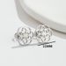 New Korean retro flower earrings ins French stainless steel new rotating geometric round earrings 316 ear pins_ipsvogv.com