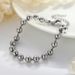 Stainless Steel Simple Fashion Steel Bead Chain Versatile Round Bead Bracelet Handmade Chain Jewelry_ipsvogv.com