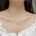 S925 Sterling Silver Angel Wing Clavicle Necklace Female Niche Moissanite Love Pendant Jewelry Couple Engraving_ipsvogv.com
