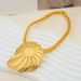 Gilded Wedding Gift Bridal Necklace Earrings Pendant Dubai Luxury Jewelry Set_ipsvogv.com