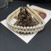Hepburn Simple Pearl Diamond Classic Short Necklace, Fashionable And Versatile Accessory, Western Style Female_ipsvogv.com