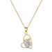 】 Love 【 Thread Empty Zircon Light Luxury Charm Gorgeous Full Diamond Necklace Women's Versatile Clavicle Titanium Steel 【 】_ipsvogv.com