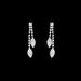 Women’s Jewelry Set Fashion Jewelry Inlaid Crystal Rhinestone Claw Chain Tassel Long Wedding Bridal Necklace Earrings Set_ipsvogv.com