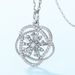 Christmas Snowflake Personality Winding Pendant Female S925 Silver Full Inlaid With Brilliant Colored Gemstone Clavicle Pendant Versatile_ipsvogv.com