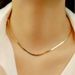 Sterling Silver Necklace 3.3mm Snake Bone Chain Blade Necklace Women's All-match European And American Style Jewelry Niche Design_ipsvogv.com