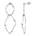 Cao Shi's cool style design is fashionable personalized. Earrings with irregular metallic texture and wavy curves. Long_ipsvogv.com