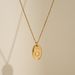 Spot INS Real Gold Electroplated Titanium Steel Fashionable Retro Baroque Conch Pearl Necklace_ipsvogv.com