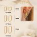 Women’s Jewelry Set Fashion14K Gold Polished Personality Temperament Geometric Earrings New Square Earrings Fashionable And Versatile Earrings_ipsvogv.com