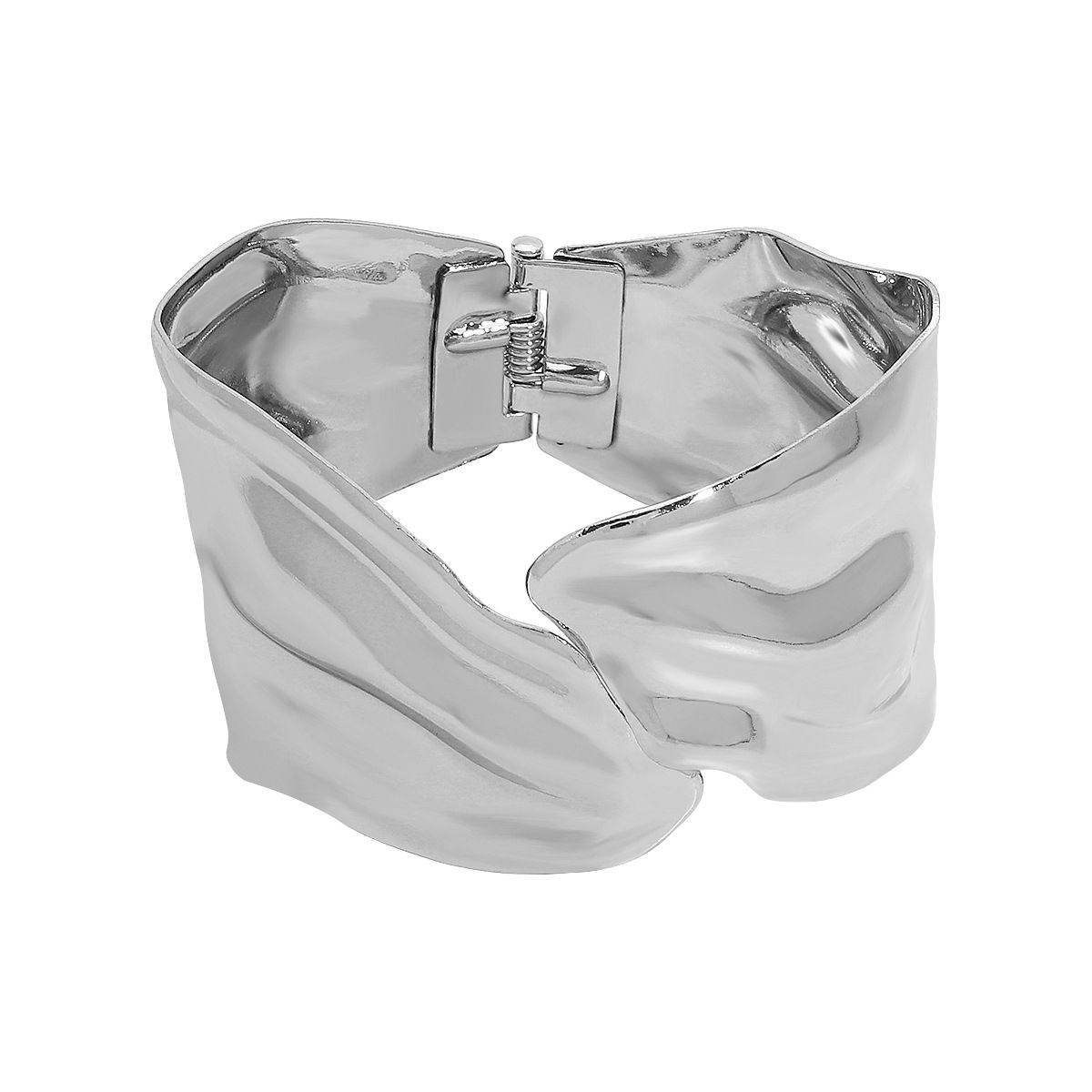 B2881 Wide with Irregular Concave Convex Patterns, Unique Design, Minimalist and Versatile, Wrinkle Texture Bracelet_ipsvogv.com