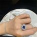 sensitive Advanced Gemstone Blue Zircon Color Niche Design Full Of Zirconium Heart Fashion Open Temperament Index Finger_ipsvogv.com