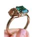 Creative Design Dual Main Stone Women's Simple And Versatile Inlaid Zircon Ring Ins Internet Famous Handmade Jewelry_ipsvogv.com