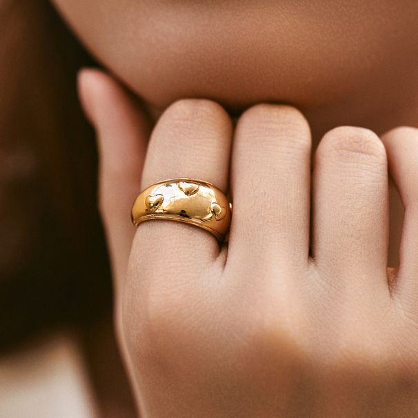 Color preserving ring stacking design fashion geometric irregular texture wave ring female special shaped personality creative ring_ipsvogv.com