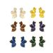 Versatile Japanese Korean style clover petal with fashionable niche drip oil design earrings, sweet and elegant earrings_ipsvogv.com
