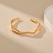 Irregular lines, twisted design, niche bracelet, thin style, versatile business commuting, cold style bracelet, color retention_ipsvogv.com