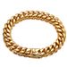 Men's Jewelry Set Fashion Necklace Gold Cuban Chain Encryption Chain Stainless Steel Titanium Steel Jewelry Boyfriend Gift_ipsvogv.com
