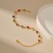 Specializes in candy colored glass diamond beads handmade sweet bracelets ethnic style K plated bracelet_ipsvogv.com