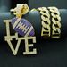 Fashionable Diamond LOVE Rugby Alloy Pendant, Hip-hop Men's Necklace, Personalized And Colorful_ipsvogv.com