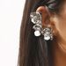 E13047 delicate high-end floral earrings, fashionable and versatile metal style symmetrical earrings_ipsvogv.com