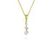 Ins Fashion Retro Popular Pearl Pendant Copper Plated Geometric Round Lace Versatile Necklace_ipsvogv.com
