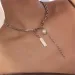 T20 Titanium Steel Non-fading Pendant Necklaces ing Style Cold Wind Temperament Clavicle Simple Chain Girls' Gift_ipsvogv.com