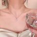 S Pure Silver Cool Beauty Spiritual Water Droplet Zircon Necklace Charming Collarbone Chain Fresh And Sweet Niche Design_ipsvogv.com