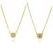 Copper Plated Gold Necklace Round Cake Full Pendant French Romantic Light Luxury High End Sense Hot Sale New_ipsvogv.com