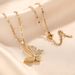 New Japanese And Korean Fashion Titanium Steel Necklace For Women, Light Luxury, Full Diamond, Butterfly, Niche,_ipsvogv.com