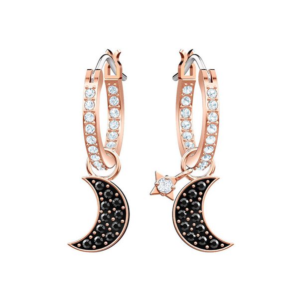 Star And Moon Asymmetrical Earrings For Women Detachable Star And Moon Earrings For Women_ipsvogv.com