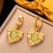 Titanium Steel Pleated Heart-shaped High-end Feel, With Fashionable Temperament, Earrings For Women_ipsvogv.com