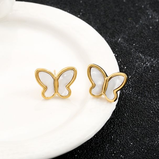 Japanese and Korean fashion butterfly titanium steel necklace with a minimalist temperament and a niche collarbone chain_ipsvogv.com