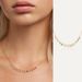 Women's Jewelry Personalized Fashion Colored Diamond Necklace Niche Design High Grade Photosensitive Surface Lock Clavicle Chain_ipsvogv.com