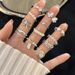 Butterfly Pearl For Women, Pure Silver, Niche, Light Luxury Ring, Ins Style, Versatile, Open Index Finger Ring_ipsvogv.com