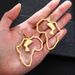 Fashion Women Africa Map Earrings Gold Stainless Steel Egyptian Queen Nefertiti Earrings_ipsvogv.com